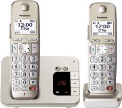 Panasonic KX-TGE262GN DECT Schnurlostelefone mit Anrufbeantworter für 52,99 € (69,79 € Idealo) @Amazon