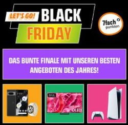 3 Tage Black Friday Deals @Saturn & Media-Markt z.B. Samsung Portable T7 Touch 2TB PC/Mac SSD Festplatte für 99 € (179,99 € Idealo)