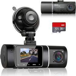 Amazon: ABASK J05 Dual 1080P Auto Dashcam mit Infrarot Nachtsicht, Parküberwachung, Bewegungserkennung mit Gutschein für nur 31,99 Euro statt 63,97 Euro