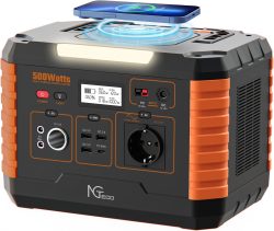 Amazon: NGTeco Tragbare Powerstation 500W mit AC/DC/Car Lighter Port/USB A/C Ausgabe mit Gutschein für nur 229,50 Euro statt 599 Euro