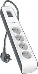 Belkin Surgemaster 4-fach Steckdosenleiste mit Überspannungsschutz und Schalter für 9,99 € (19,58 € Idealo) @Amazon