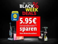 Lidl: Black Week Deals + keine Versandkosten ohne MBW