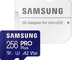 Samsung PRO Plus 256GB microSD Speicherkarte inkl. SD-Adapter für 17,99 € (24,99 € Idealo) @Amazon