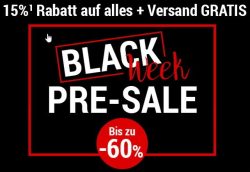 Weltbild: Bis zu 60% Rabatt im Black Week Pre-Sale + 15% Extrarabatt auf alles mit Gutschein ab 39 Euro MBW + gratis Versand
