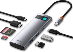 Amazon: Baseus USB C Hub 7 in 1 Docking Station mit Gutschein für nur 27,59 Euro statt 45,99 Euro