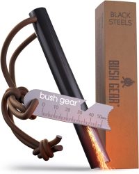Amazon: BUSHGEAR KUB-003 XXL Black Steels Feuerstarter Set für Outdoor, Survival, Bushcraft für nur 13,47 Euro statt 19,90 Euro bei Idealo