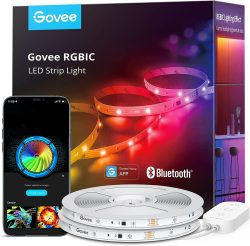 Amazon: Govee 20 Meter RGBIC LED Streifen mit Musik Sync, Segmentcontrol und App Steuerung mit Coupon für nur 29,99 Euro statt 49,99 Euro