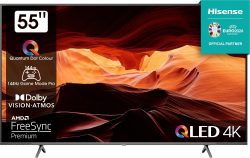 Hisense 55E77KQ PRO QLED, 55 Zoll, 4K Ultra HD, Dolby Vision IQ, Triple-Tuner, Smart-TV ab 488,85 € (613,02 € Idealo) @Otto