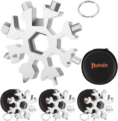 Amazon: 4er Pack Pynhoklm 18-in-1 Edelstahl Snowflake Multifunktionswerkzeuge mit Gutschein für nur 9,99 Euro statt 32,99 Euro