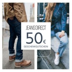 Jeans-Direct: 50 Euro Geschenkgutschein zum Ausdrucken für nur 40 Euro