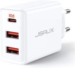 Amazon: JSAUX USB-Ladegerät (1x USB-C + 2x USB-A) für 6,59€ statt 10,99€ mit 40%-Coupon