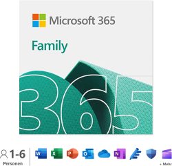 Microsoft 365 Family | 12 Monate, bis zu 6 Nutzer für 54,99€ statt PVG  laut Idealo 69,90€  @amazon
