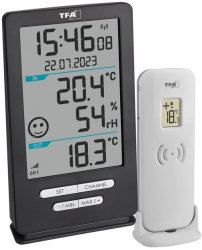 TFA Dostmann 30.3074.10 Funk-Thermometer mit Raumklimaüberwachung inkl. Außensender für 23,30 € (34,99 € Idealo) @Amazon