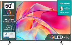 Hisense 50E7KQ 50 Zoll, 4K, HDR10, HDR10+, Dolby Vision, DTS Virtual, QLED Smart TV mit Alexa Built-in für 329 € (409,90 € Idealo) @Amazon