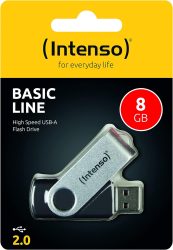 Intenso Basic Line USB 2.0 8GB Stick für 2,99 € (6,55 € Idealo) @Amazon