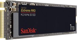 SanDisk Extreme PRO M.2 NVMe 3D SSD 1 TB interne SSD für 87,80 € (109,90 € Geizhals) @Amazon