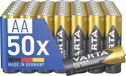 50 Stück VARTA AA Power on Demand Alkaline Batterien 1,5V im Vorratspack für 17,09 € (23,03 € Idealo) @Amazon