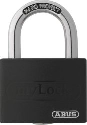 ABUS T65AL/40 myLOCK Vorhängeschloss mit ABUS-Sicherheitslevel 5 inkl. 2 Schlüssel für 7,70 € (11,89 € Idealo) @Amazon